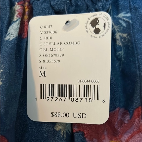 Floral and Striped Sleeveless Dress - Picture 3 of 5